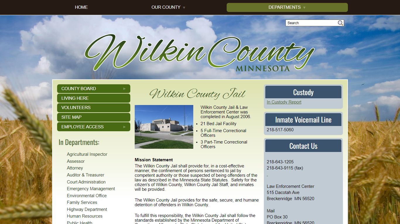 Wilkin County Jail - Wilkin County